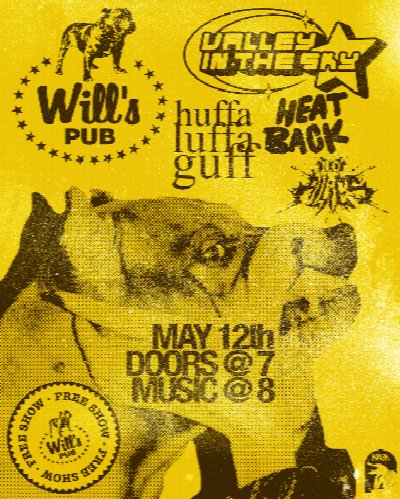 FREE SHOW: Valley In The Sky, huffaluffaguff, HeatBack, No Allies