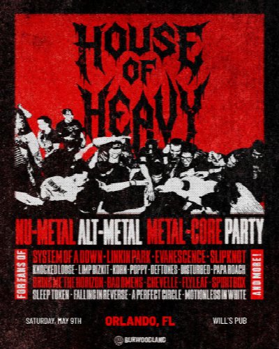 House of Heavy: A Night of NuMetal, Metalcore, and More in Orlando